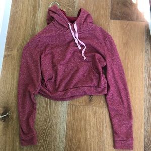 Maroon cropped sweater